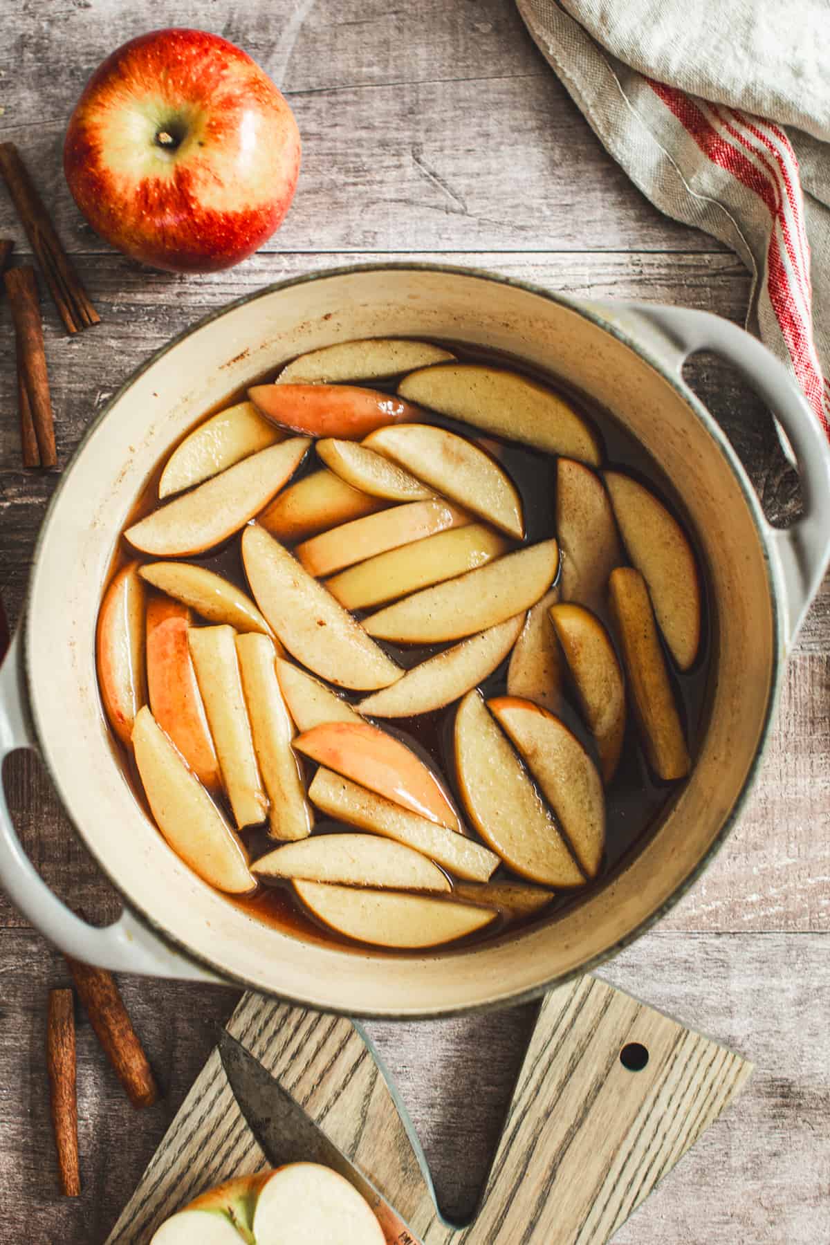 Apple syrup step 2.