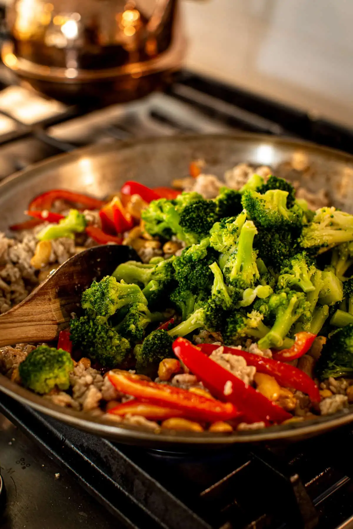 Cashew chicken process step 4.