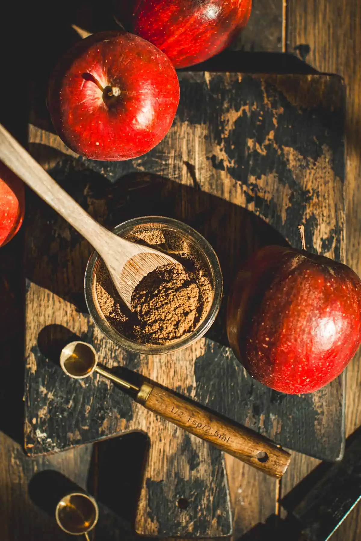 DIY apple pie spice in a bowl.