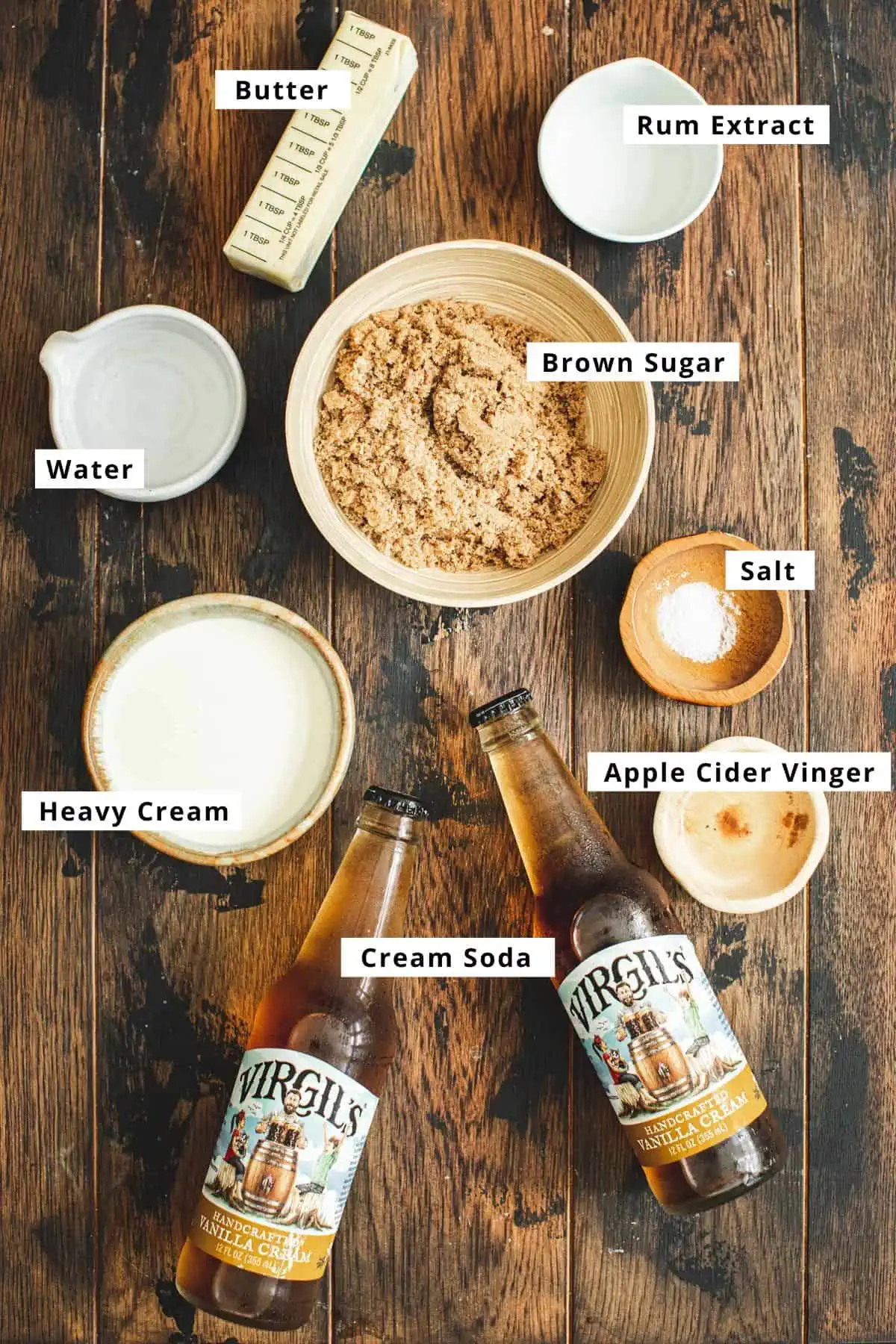 Harry Potter frozen butterbeer ingredients.