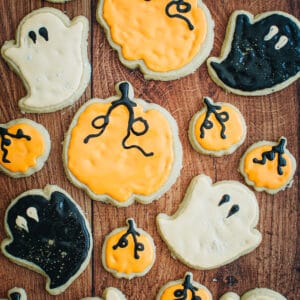 Halloween sugar cookies.