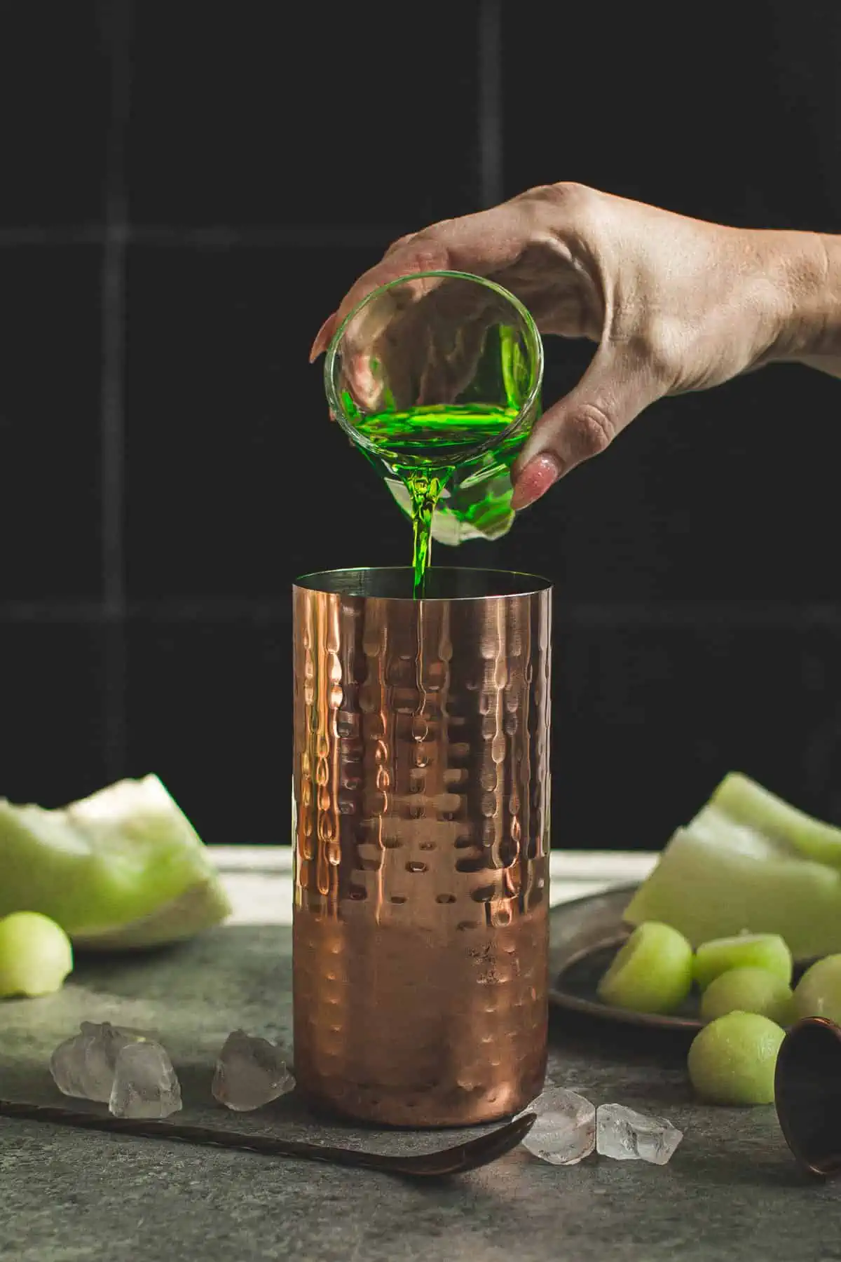 Melon ball drink step 1.