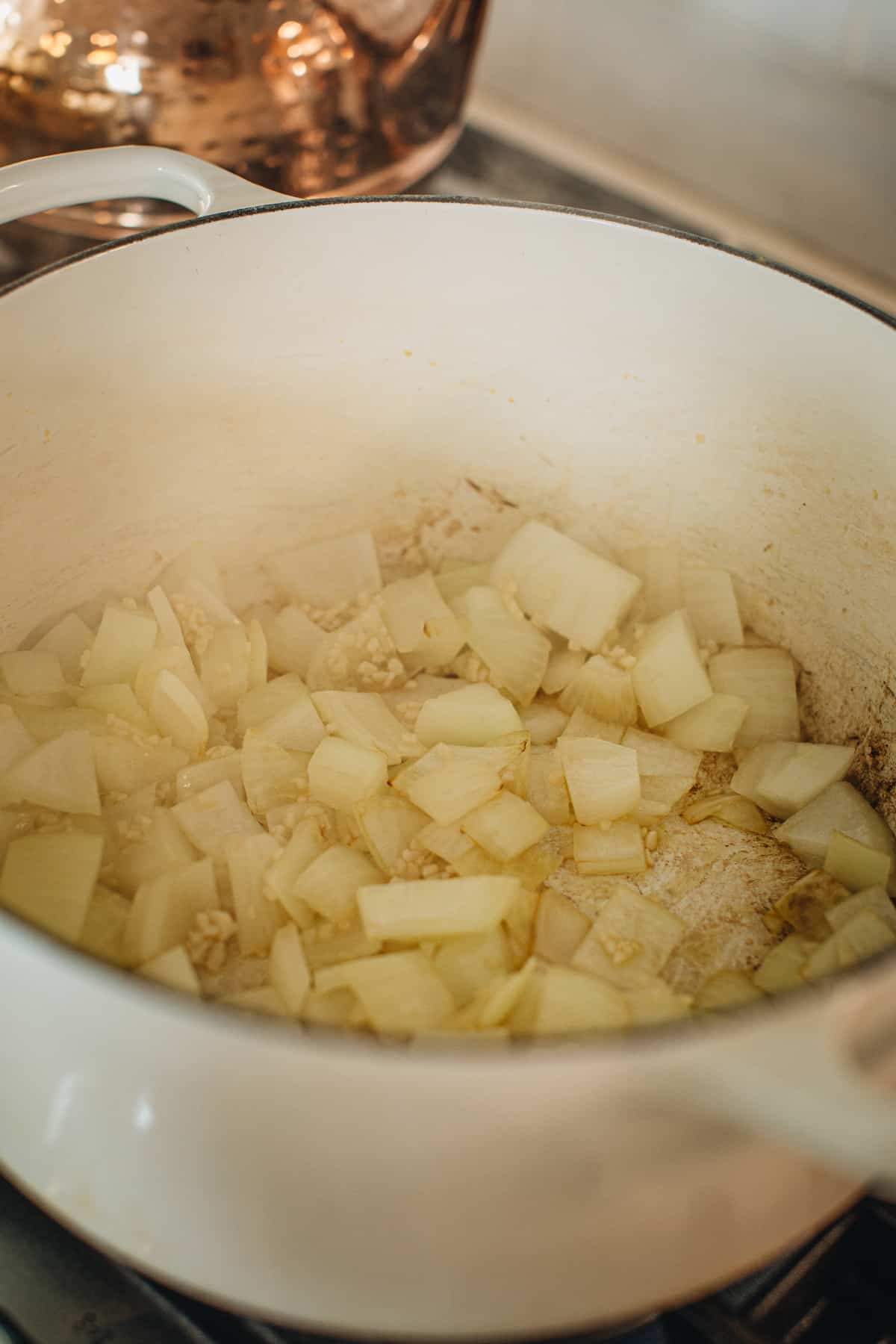 Pumpkin tomato soup step 1.