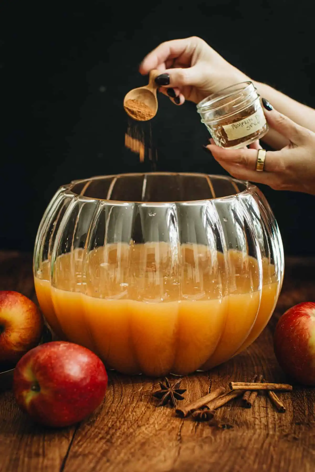 Step 2 for making Thanksgiving Punch.