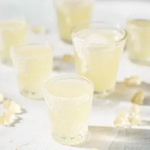 White Gummy Bear shots.